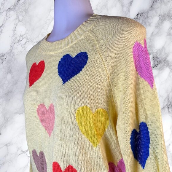 Wildfox White Label Rainbow Hearts Sweater - Picture 5 of 12